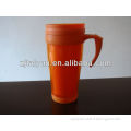 16oz 2012 newest double wall plastic sublimation travel mug